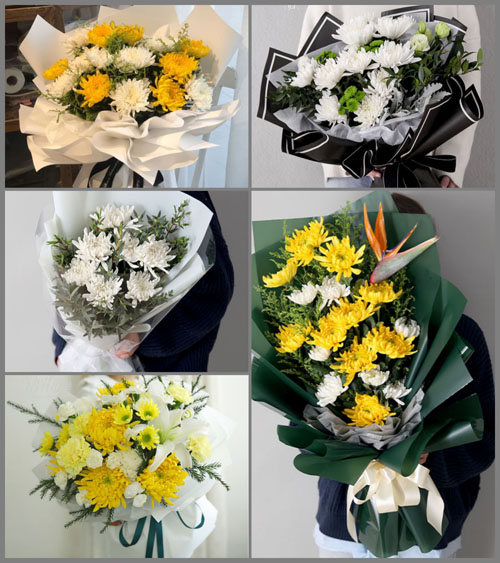 河南南阳卧龙区安皋镇秦岗村白事花束代送